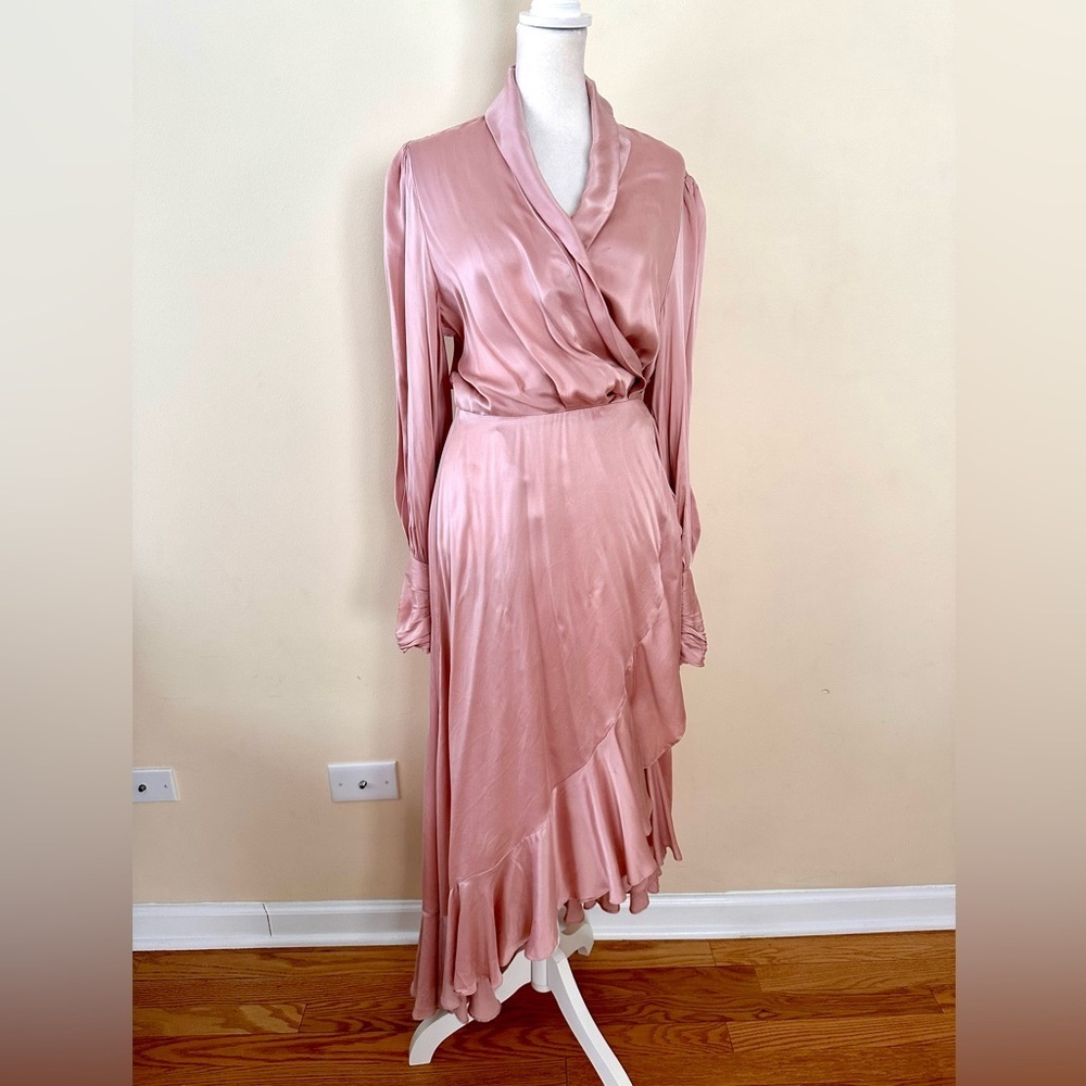 ZIMMERMANN SILK WRAP DRESS
